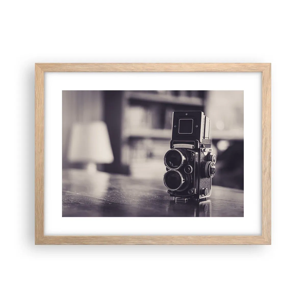 Poster in einem Rahmen aus heller Eiche - Zauber alter Fotografie - 40x30 cm