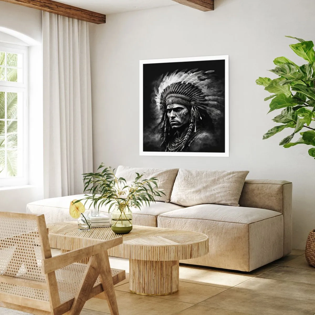 Poster - Anführer und Krieger - 30x30 cm