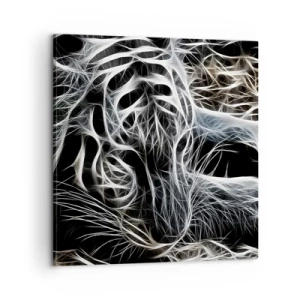 Bild auf Leinwand - Leinwandbild - Eine Studie über die Leichtigkeit der Katze - 60x60 cm