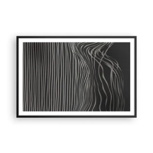 Poster in einem schwarzem Rahmen - Rhythmus und Akzent - 91x61 cm