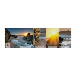 Fototapeten Muster Premium Sand - Unberührt von menschlicher Hand - Landschaft, Strand, Küste Cornwalls - 100x30 cm