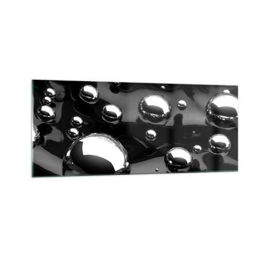 Glasbild - Bild auf glas - Aus der schwarzen Wassertiefe - 100x40 cm