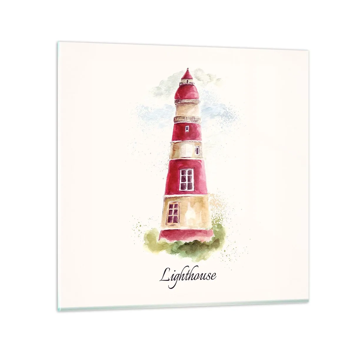 Glasbild - Bild auf glas - Das Wetter ringsum ist immer gut - 40x40 cm