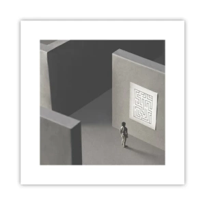 Poster - Aber wo bin ich? - 30x30 cm