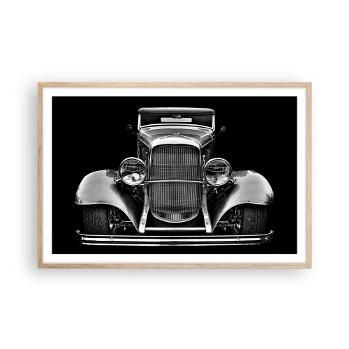 Poster in einem Rahmen aus heller Eiche - Wahrer Gentleman - 91x61 cm