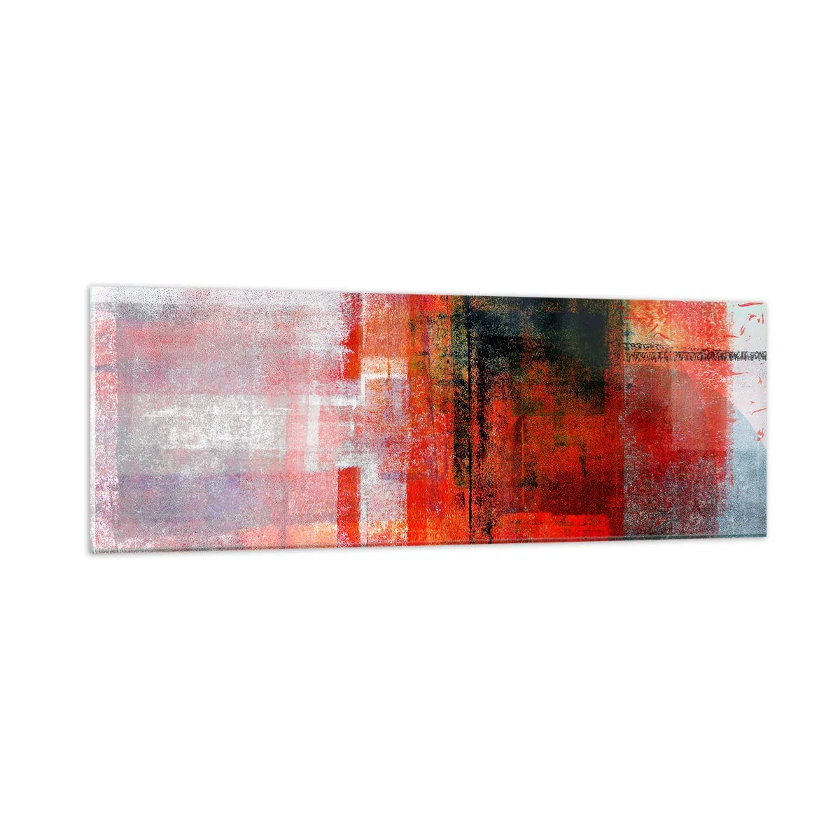 Glasbild - Bild auf glas - Komposition leuchtet - 90x30 cm