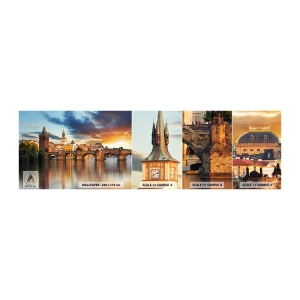 Fototapeten Muster Selbstklebend Deluxe Sticker - Schön seit Ewigkeiten - Stadt, Prag, Die tschechische Republik - 100x30 cm