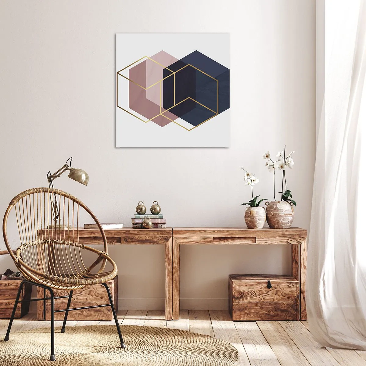 Bild auf Leinwand - Leinwandbild - Die Kraft der Einfachheit - 70x70 cm