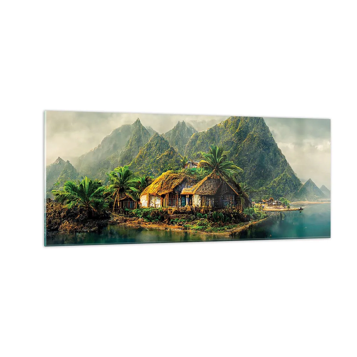 Glasbild - Bild auf glas - Tropisches Paradies - 100x40 cm