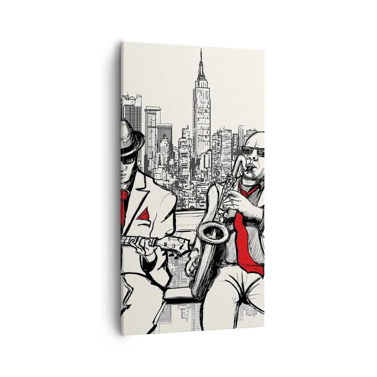 Bild auf Leinwand - Leinwandbild - New Yorker Improvisation - 55x100 cm