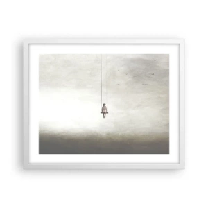 Poster in einem weißen Rahmen - Ein Kind in uns - 50x40 cm