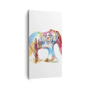 Bild auf Leinwand - Leinwandbild - Indien – die Aura der Liebe - 65x120 cm