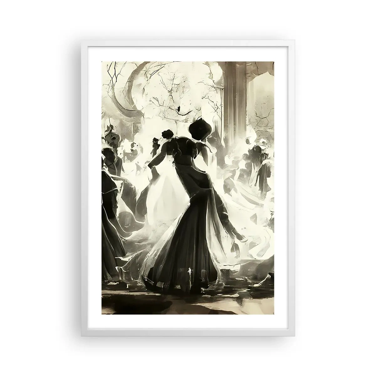 Poster in einem weißen Rahmen - Die große Maskerade - 50x70 cm