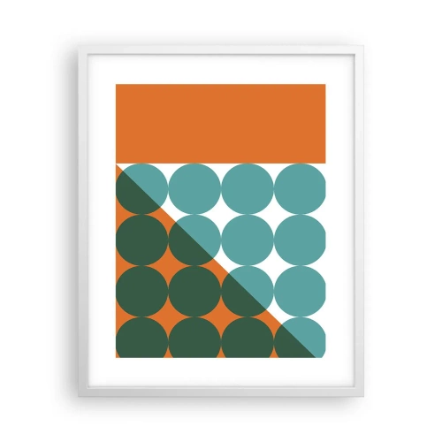 Poster in einem weißen Rahmen - Nach oben und schräg - 40x50 cm