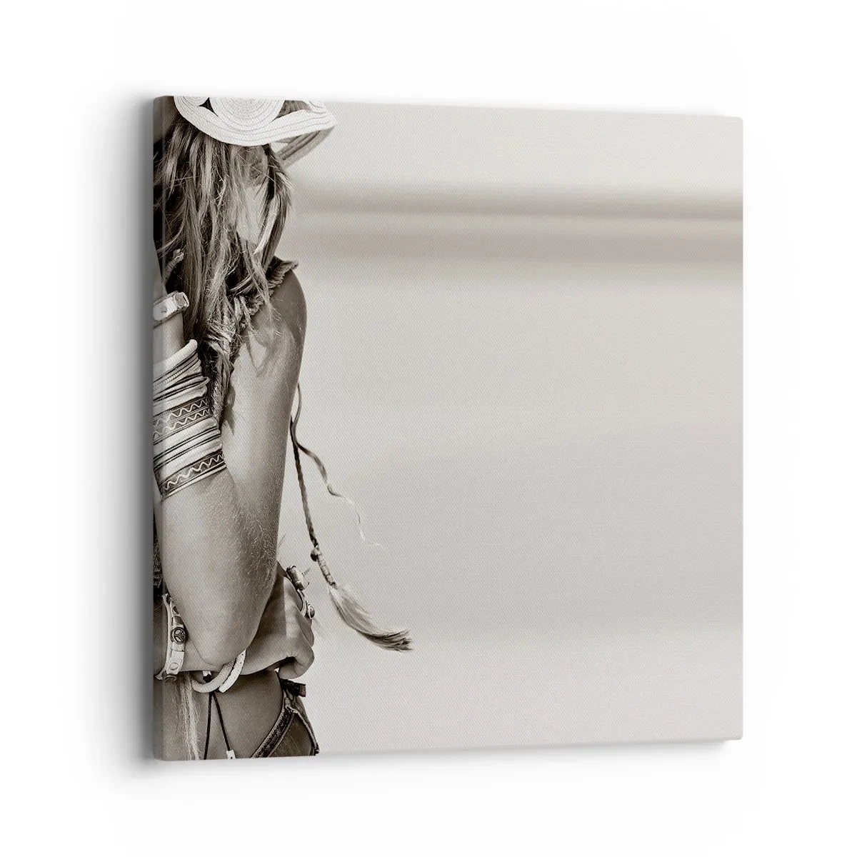 Bild auf Leinwand - Leinwandbild - Wieso ein Mädchen - 40x40 cm