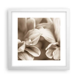 Poster in einem weißen Rahmen - So sanft wie ein Lächeln - 30x30 cm