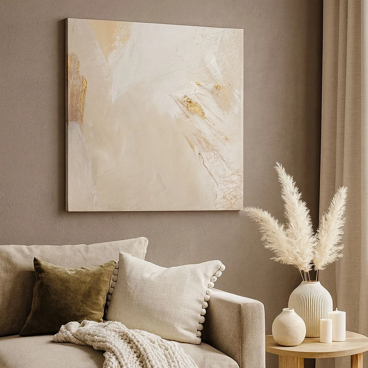 Bild auf Leinwand - Leinwandbild - Pastellkomposition - 30x30 cm