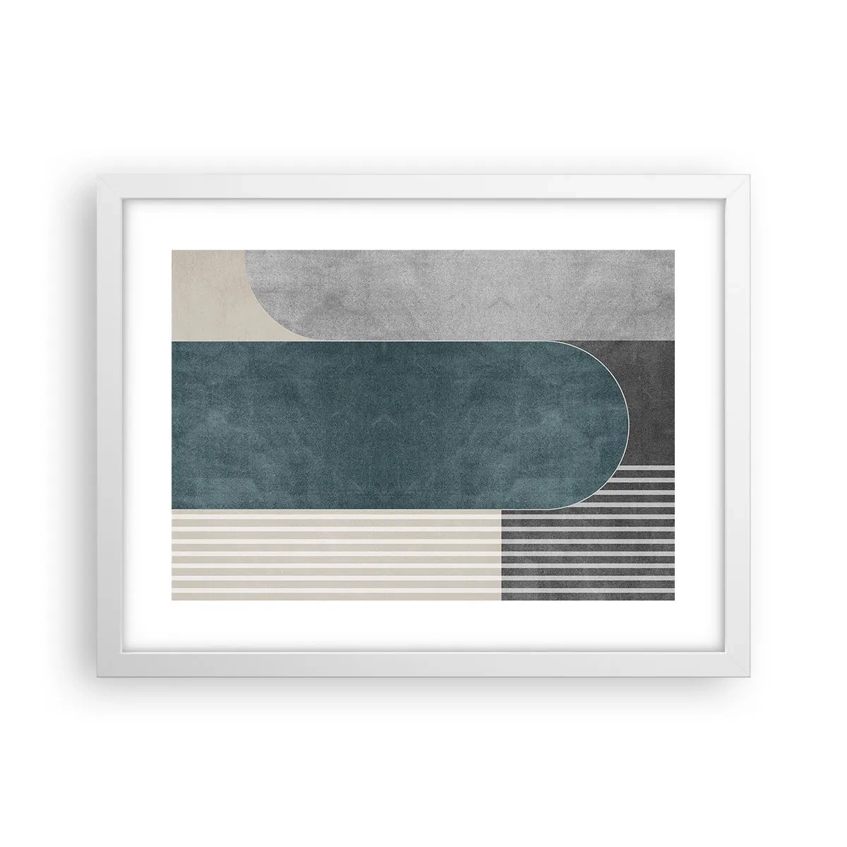 Poster in einem weißen Rahmen - Komposition auf der Ebene - 40x30 cm