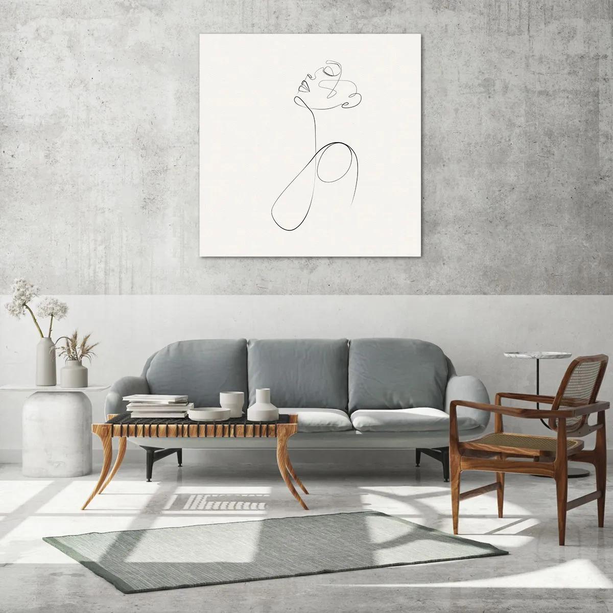 Glasbild - Bild auf glas - Versunken in Träumen - 30x30 cm