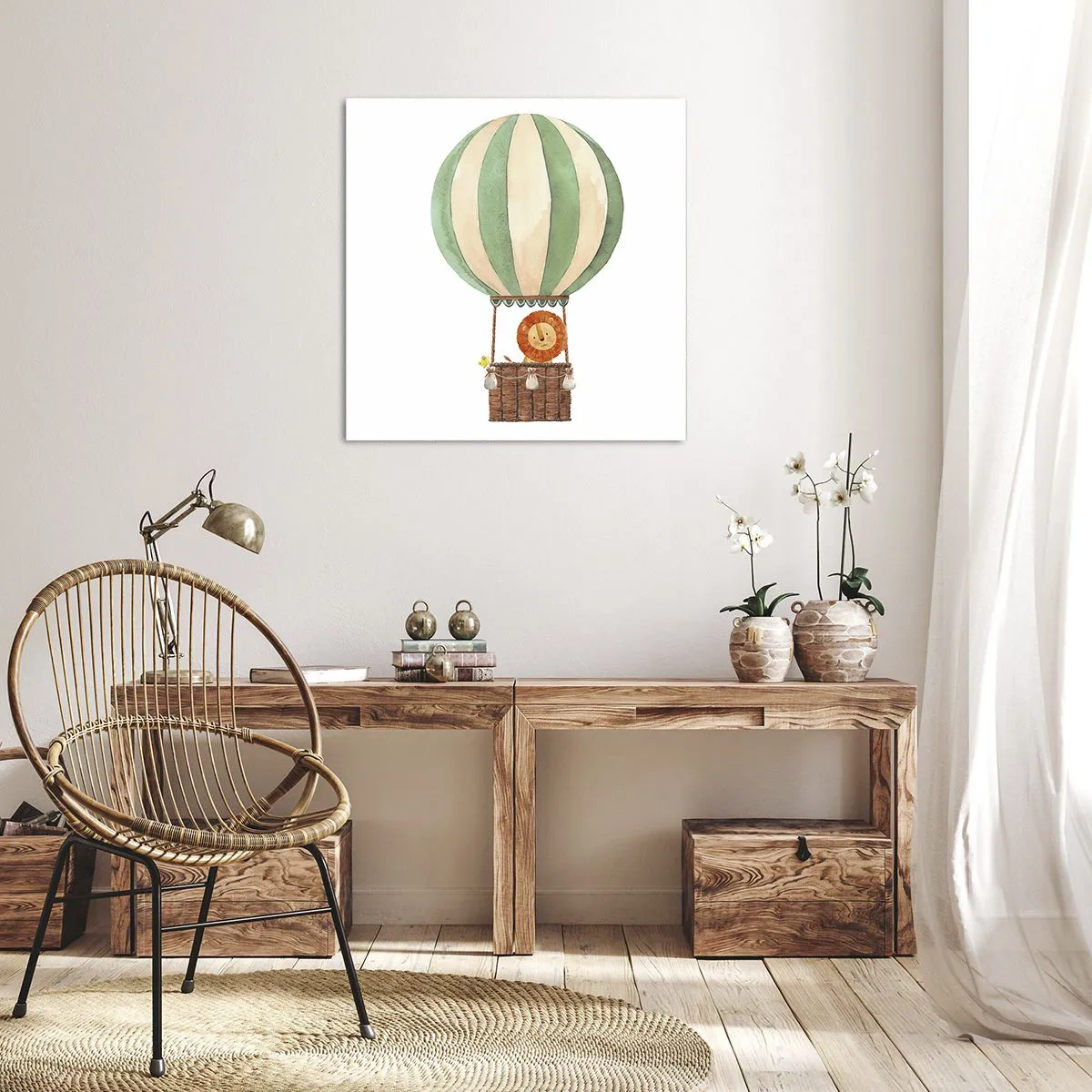 Bild auf Leinwand - Leinwandbild - Leons Reisen - 70x70 cm