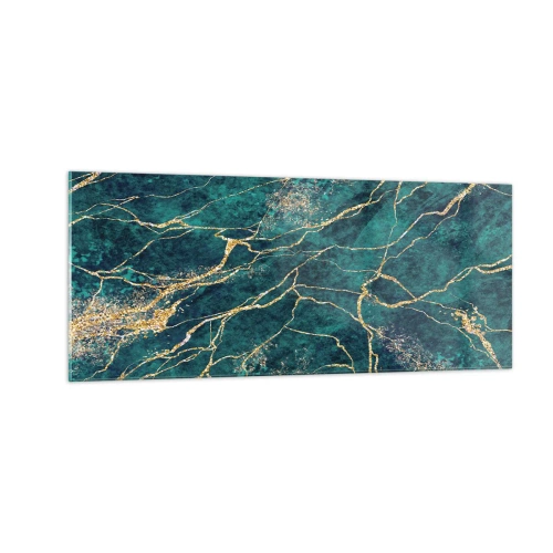 Glasbild - Bild auf glas - Goldmine - 100x40 cm