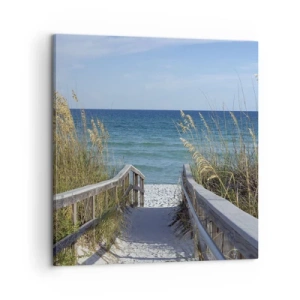 Bild auf Leinwand - Leinwandbild - In der Sonne, im Wind - 60x60 cm