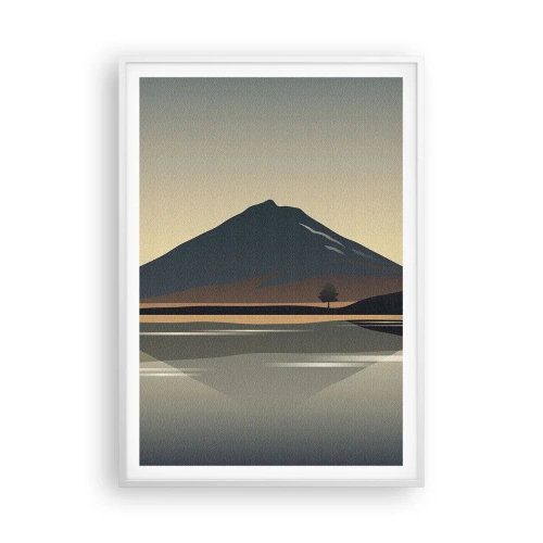 Poster in einem weißen Rahmen - Spiegelreflexion - 70x100 cm