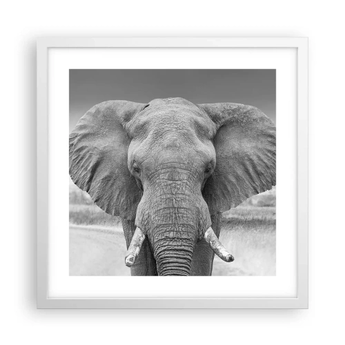 Poster in einem weißen Rahmen - Willkommen in meiner Welt - 40x40 cm