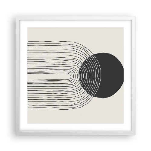 Poster in einem weißen Rahmen - Zittern und Vertrauen - 50x50 cm