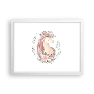 Poster in einem weißen Rahmen - Eine Einladung in die Welt der Märchen - 40x30 cm