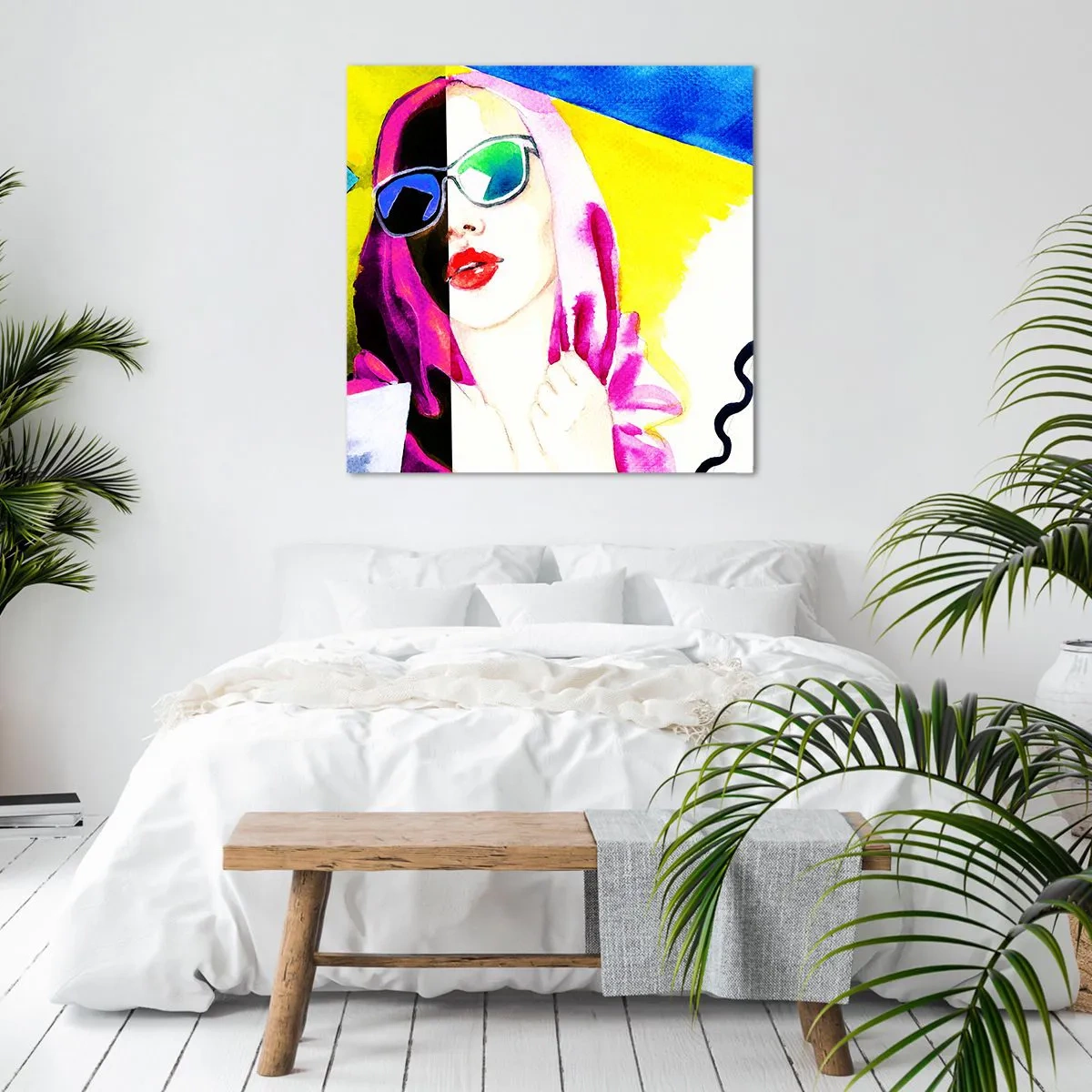 Bild auf Leinwand - Leinwandbild - Ich bin nicht weiß und ich bin nicht schwarz - 30x30 cm
