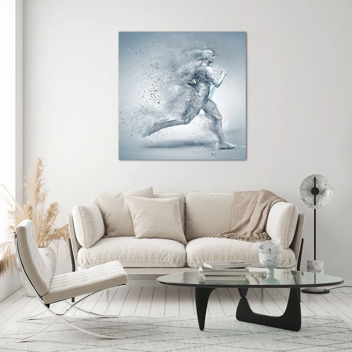 Glasbild - Bild auf glas - Kristallklare Energie - 60x60 cm