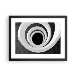 Poster in einem schwarzem Rahmen - Zum Kern der Sache - 40x30 cm