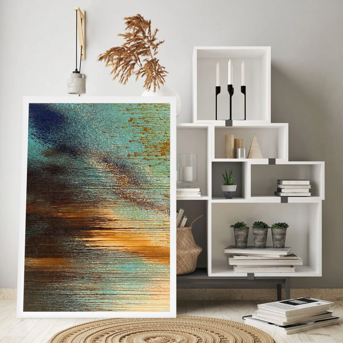 Poster - Eine nicht zufällige farbenfrohe Komposition - 30x40 cm