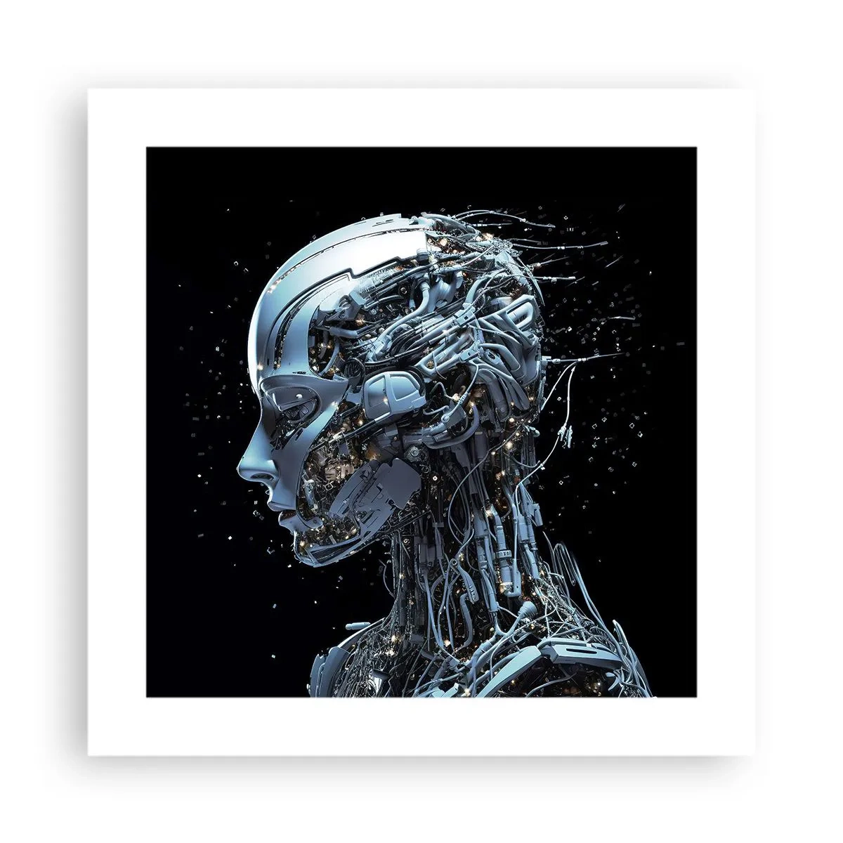 Poster - Technologie ist eine Frau - 40x40 cm