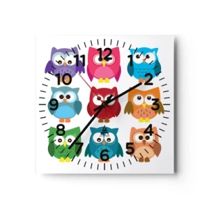 Wanduhr - Glasuhr - Es macht Spaß, anders zu sein - 40x40 cm