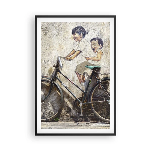 Poster in einem schwarzem Rahmen - Richtig oder falsch? - 61x91 cm