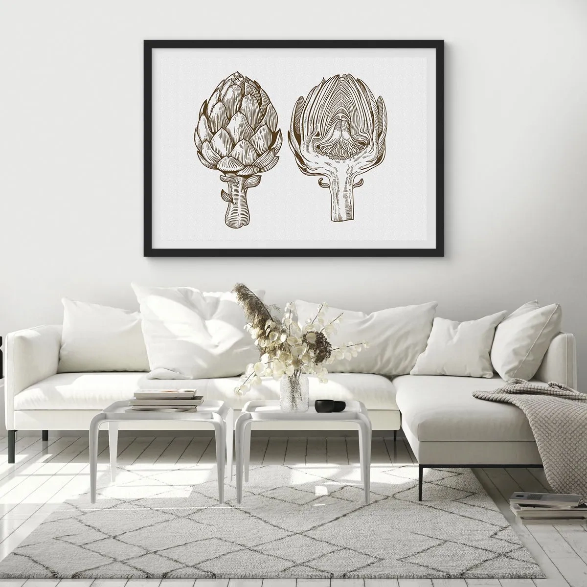 Poster in einem schwarzem Rahmen - Anatomie-Lektion - 91x61 cm