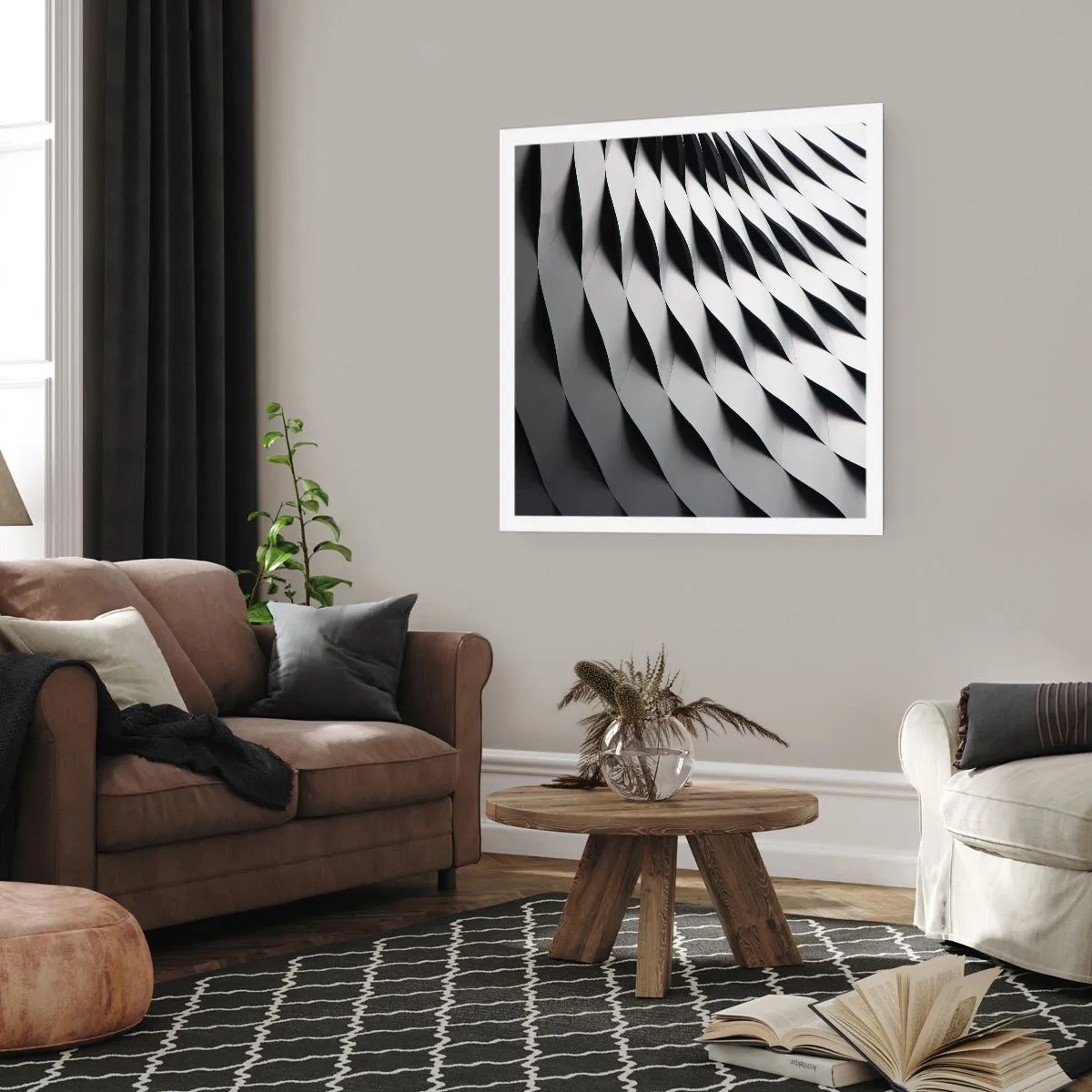 Poster - Auf der Oberfläche der Wellen - 40x40 cm