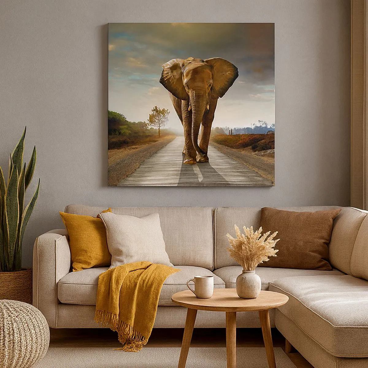 Bild auf Leinwand - Leinwandbild - Und schon gar nicht in einem Porzellanlager - 30x30 cm