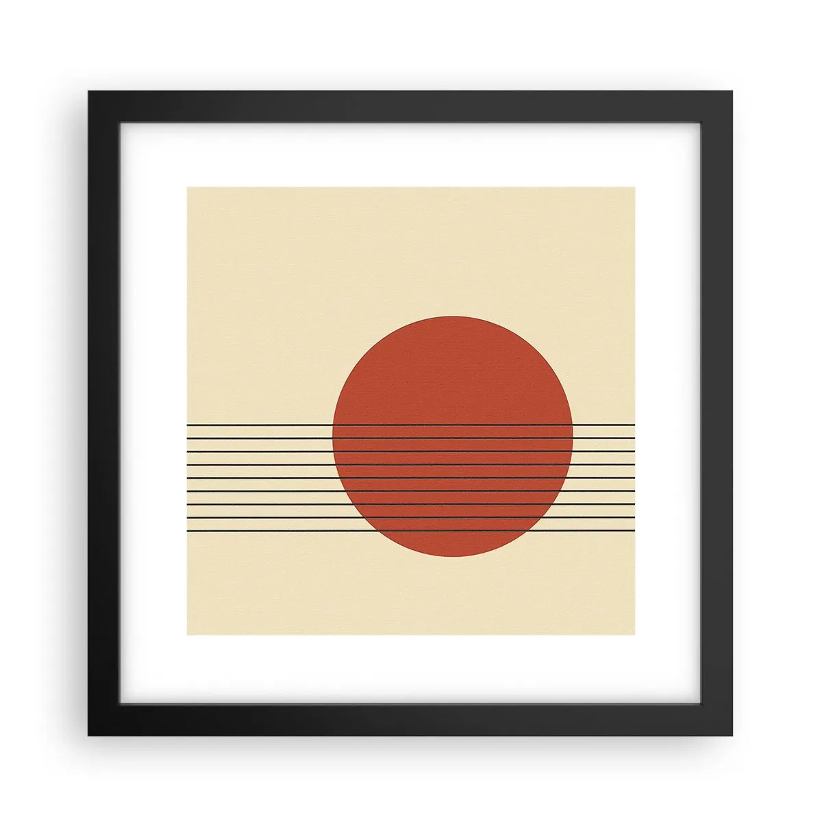 Poster in einem schwarzem Rahmen - Immer wieder und weiter - 30x30 cm