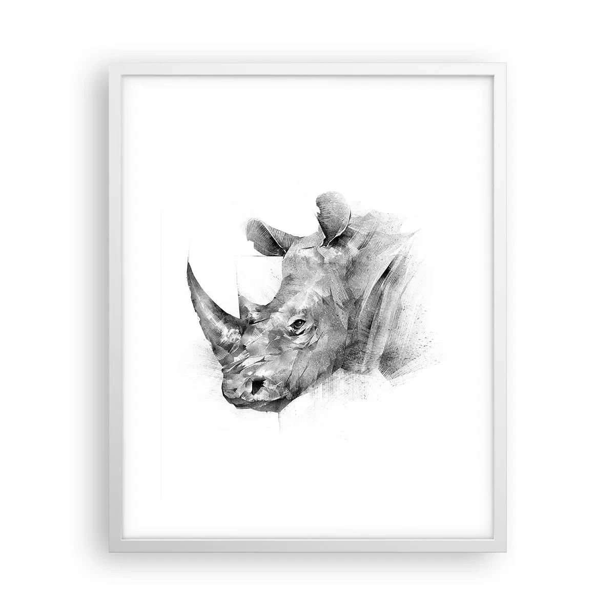 Poster in einem weißen Rahmen - Afrikanisches Porträt - 40x50 cm