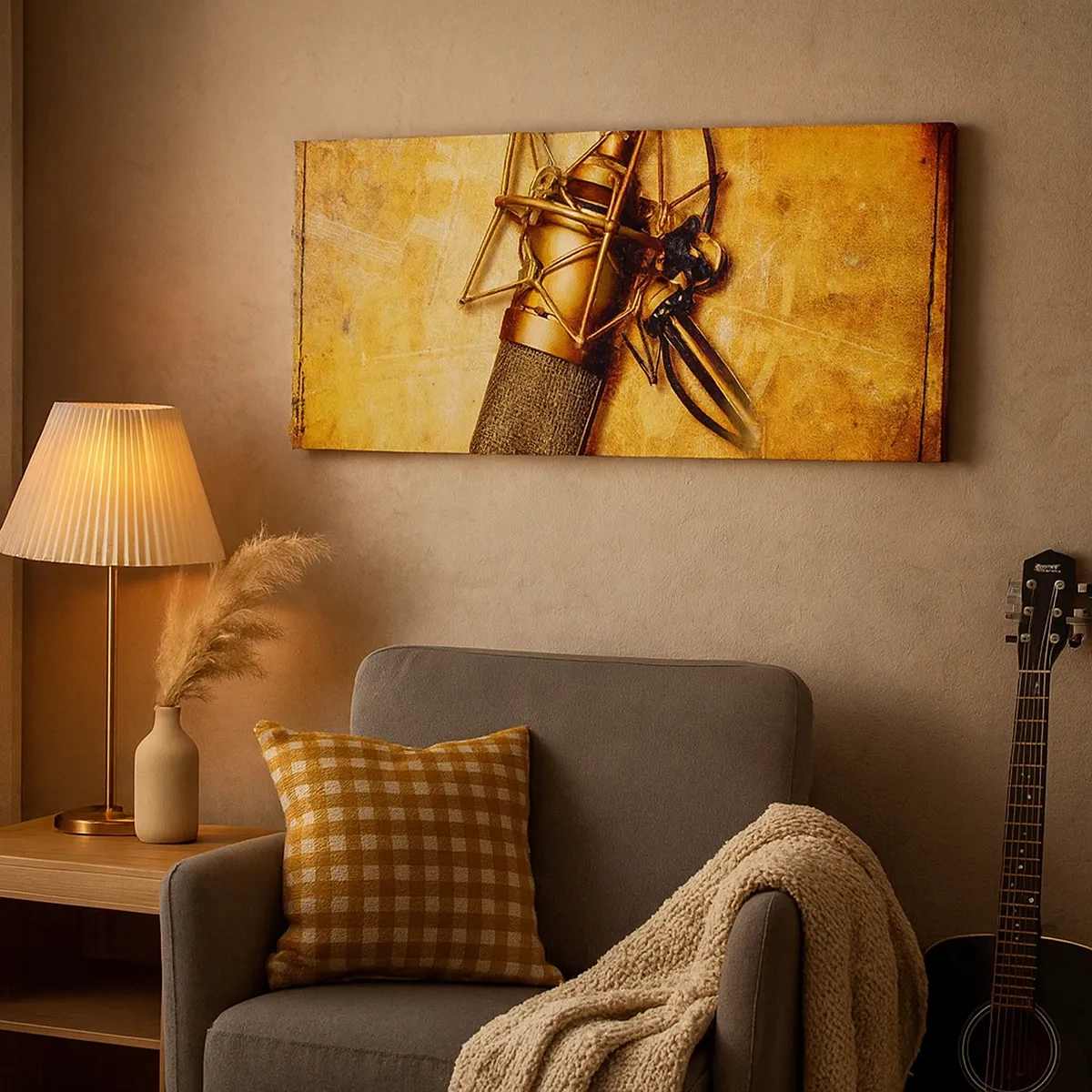 Bild auf Leinwand - Leinwandbild - Die goldenen Jahre des Radios - 30x30 cm