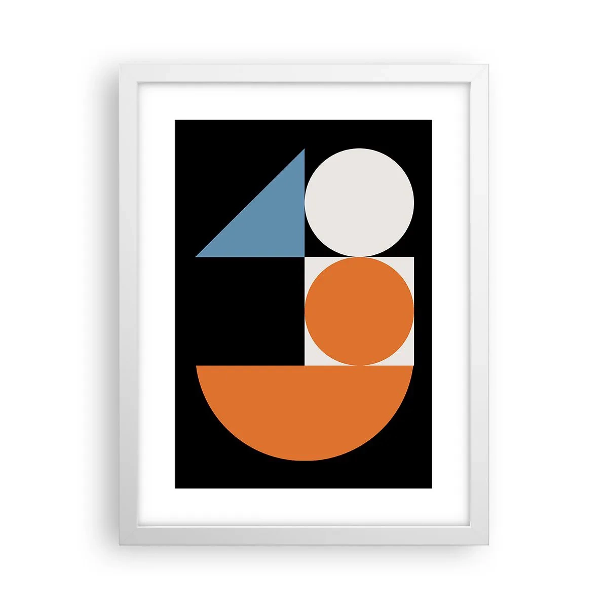 Poster in einem weißen Rahmen - Bebilderte Anordnung - 30x40 cm