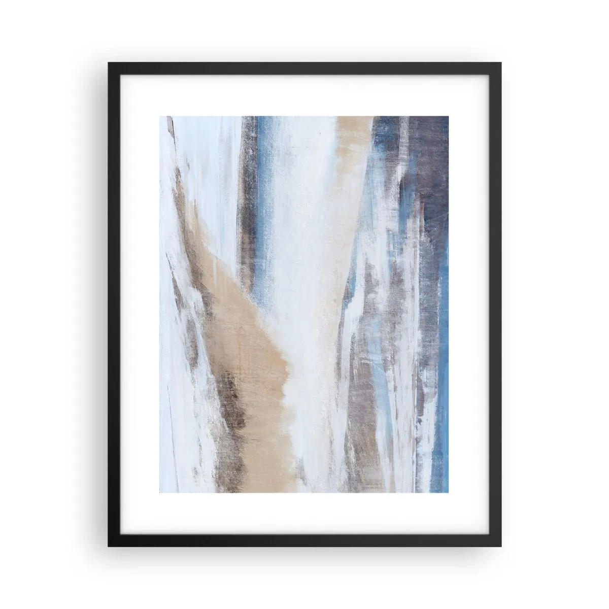 Poster in einem schwarzem Rahmen - Winterkomposition - 40x50 cm
