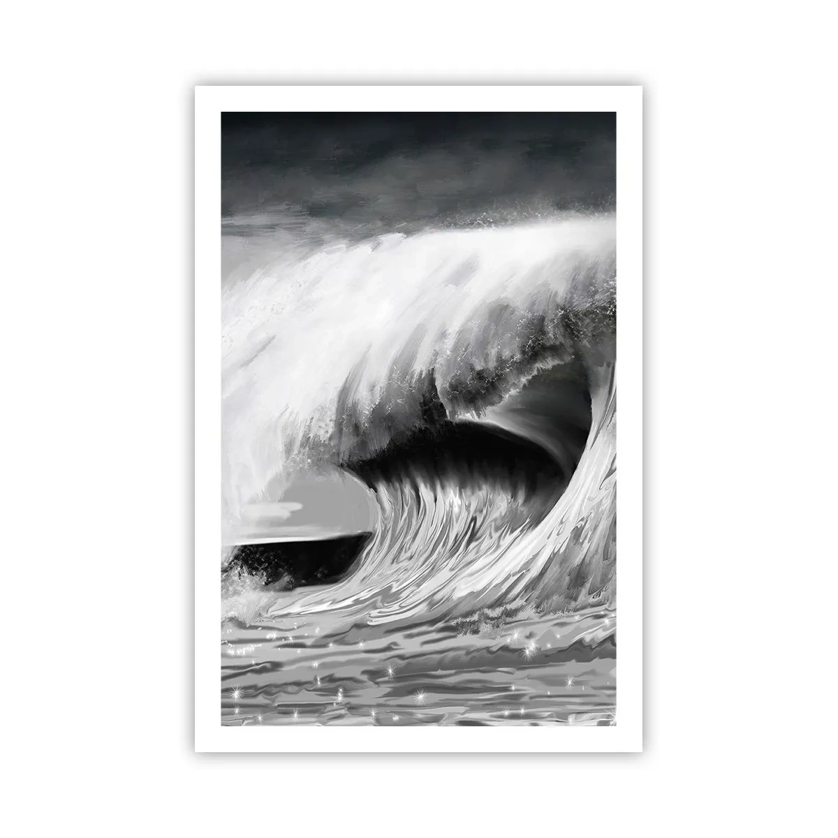 Poster - Wut des Ozeans - 61x91 cm