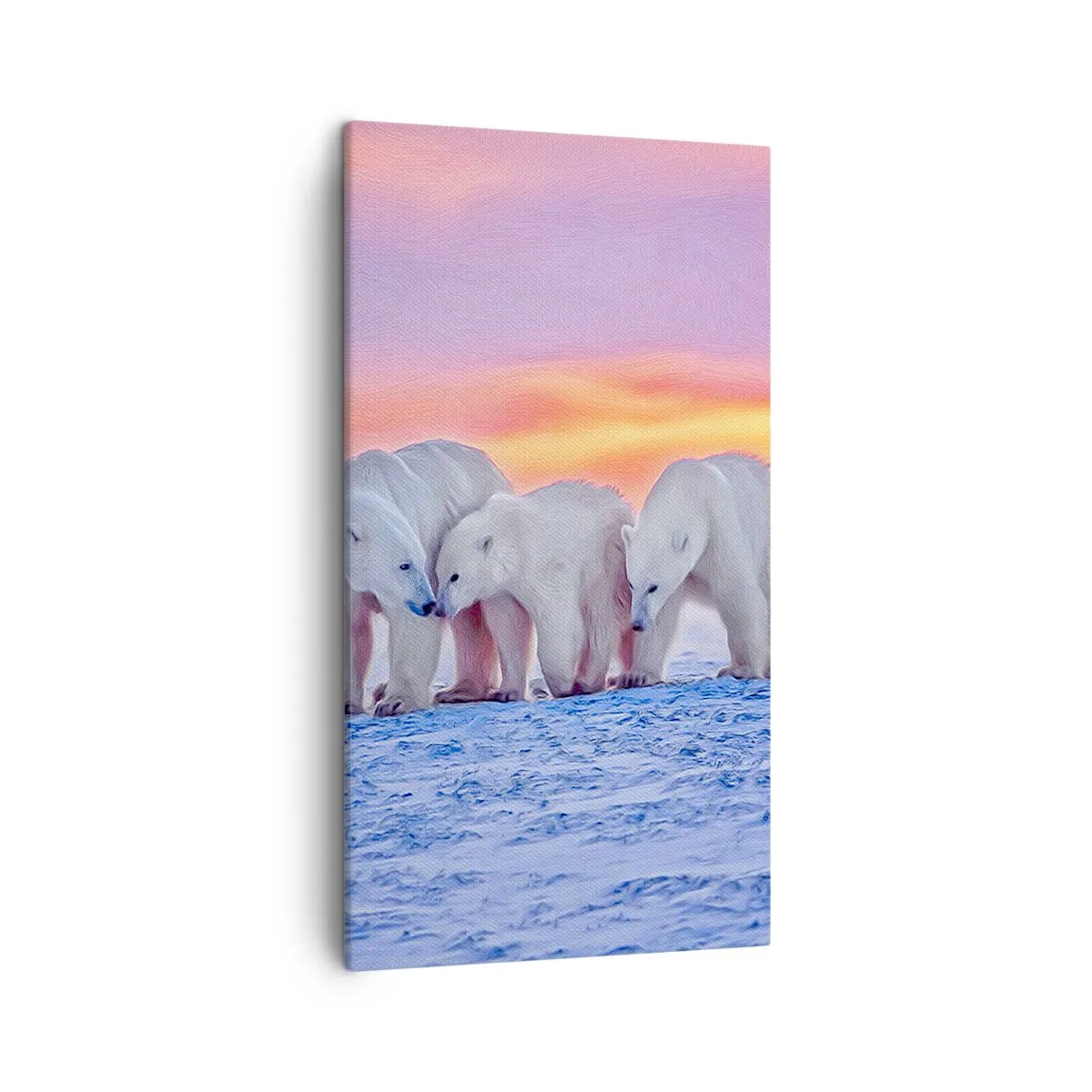 Bild auf Leinwand - Leinwandbild - Familienwärme ist genug - 45x80 cm
