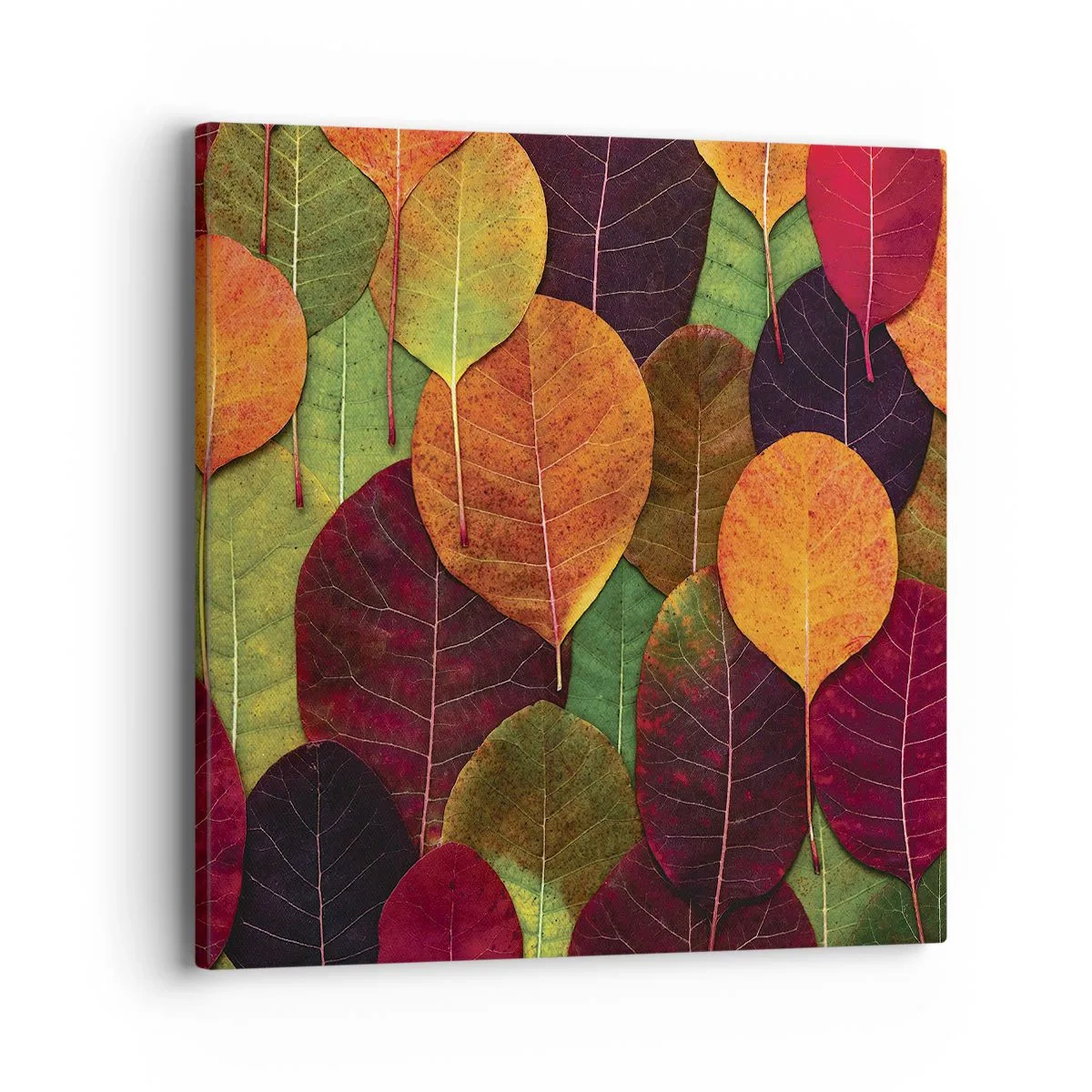 Bild auf Leinwand - Leinwandbild - Herbstmosaik - 40x40 cm