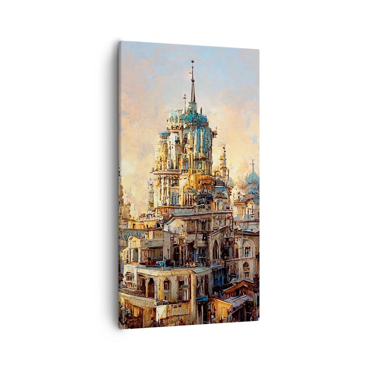 Bild auf Leinwand - Leinwandbild - Stadt der Städte - 55x100 cm