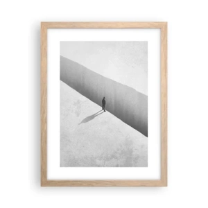 Poster in einem Rahmen aus heller Eiche - Klares Ziel - 30x40 cm